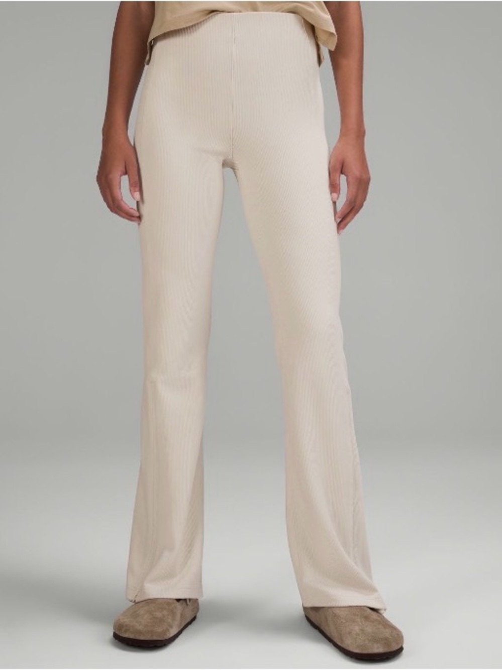 Lululemon Brushed Softstreme Ribbed Zip Flare